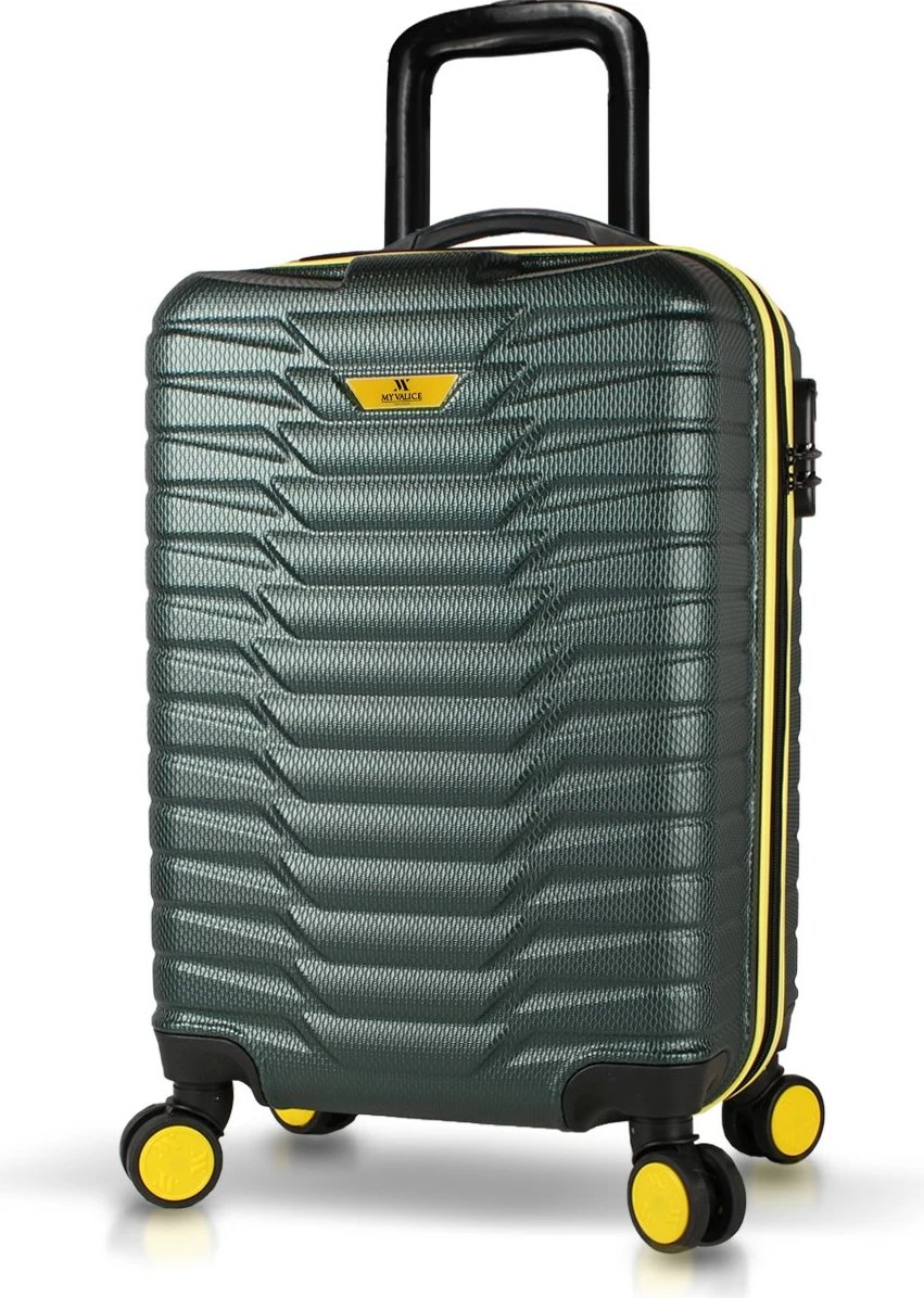 Valixhe udhëtimi Zoozie Bags, ngjyrë kaki, 56x34x26cm, 37L