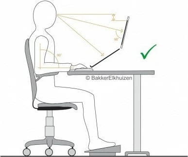 Mbështetëse këmbësh BakkerElkhuizen Basic 952, rregullim 8-29cm, e zezë Mbështetëse këmbësh BakkerElkhuizen Basic 952, rregullim 8-29cm, e zezë