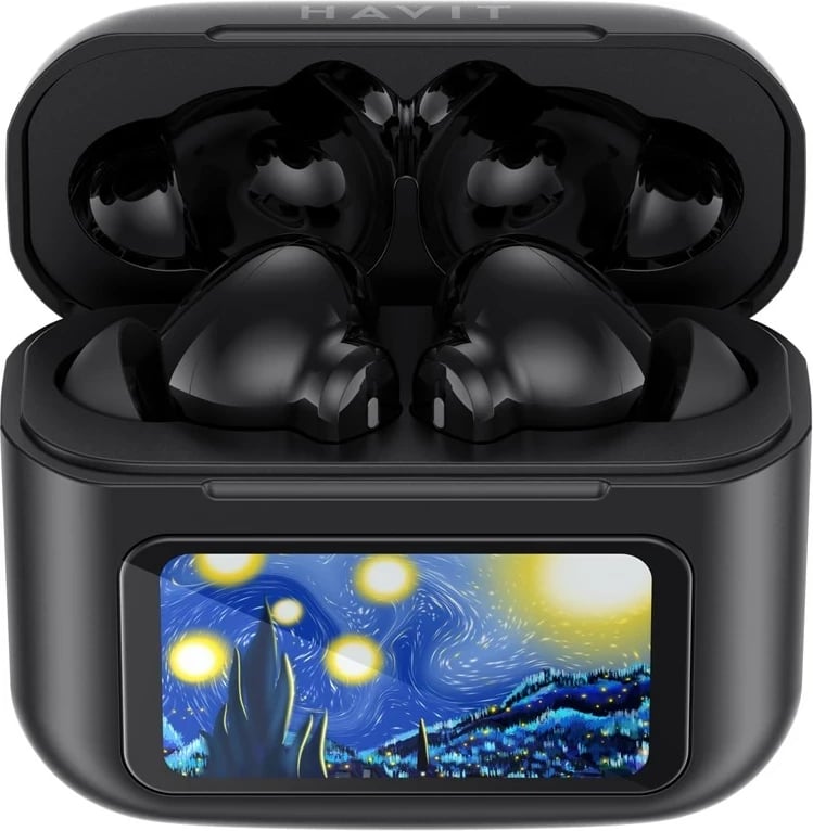 Kufje wireless HAVIT TW956, TWS, për muzikë dhe thirrje, e zezë Kufje wireless HAVIT TW956, TWS, për muzikë dhe thirrje, e zezë