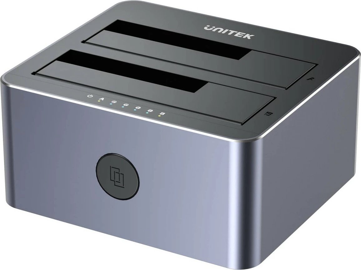Stacion klonimi diskash Unitek Y-3026GY01-EU, 2.5"/3.5", USB 5 Gbps, argjend