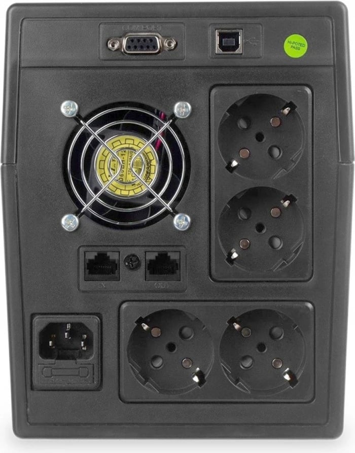 UPS Digitus DN-170075, 1500VA/900W, Line-Interactive, 2x12V/9Ah, Ekran LCD, Zezë UPS Digitus DN-170075, 1500VA/900W, Line-Interactive, 2x12V/9Ah, Ekran LCD, Zezë