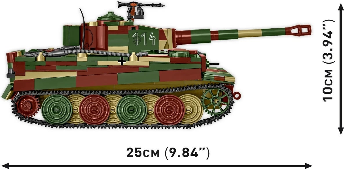 Set ndërtimi Cobi Pz.Kpfw. VI Tiger Ausf. E, 870 pjesë, me 2 figurina