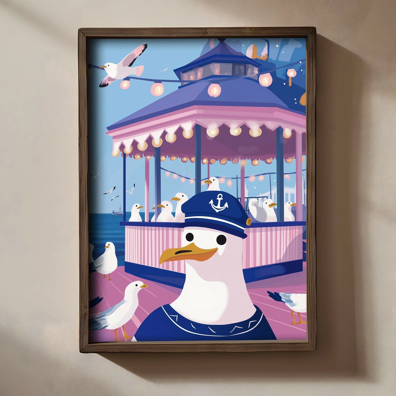 Pikturë dekorative me kornizë MDF, shumëngjyrëshe, Wallity, TUN039-L, 35x47x2 cm