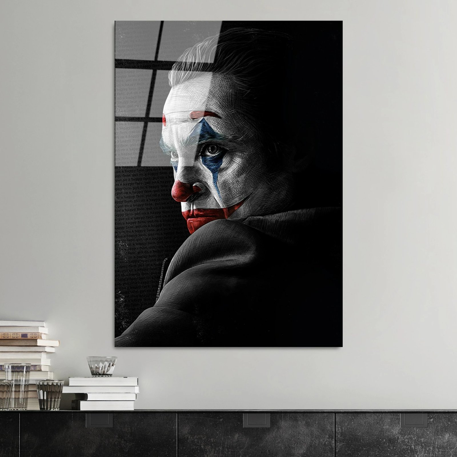 Pikturë dekorative prej xhami të temperuar, shumëngjyrëshe, Wallity UV-140, 70x100cm