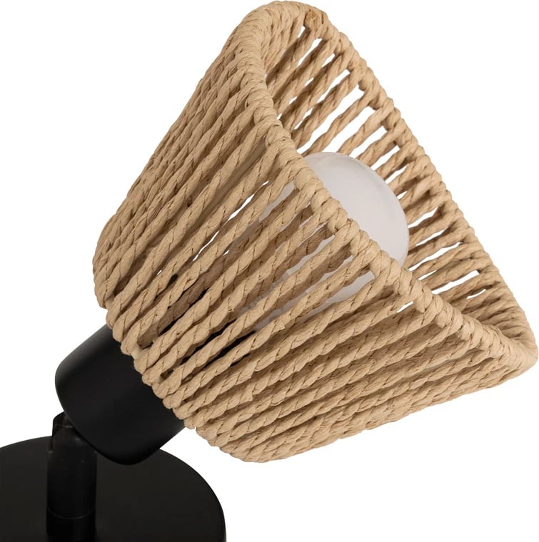 Llambë muri Hender, natyrale-e zezë, D10x19.5cm