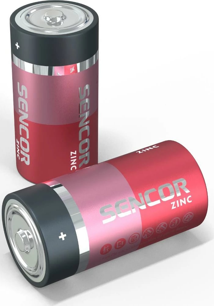 Bateri Sencor SBA R14 2BP C Zn, 2 copë