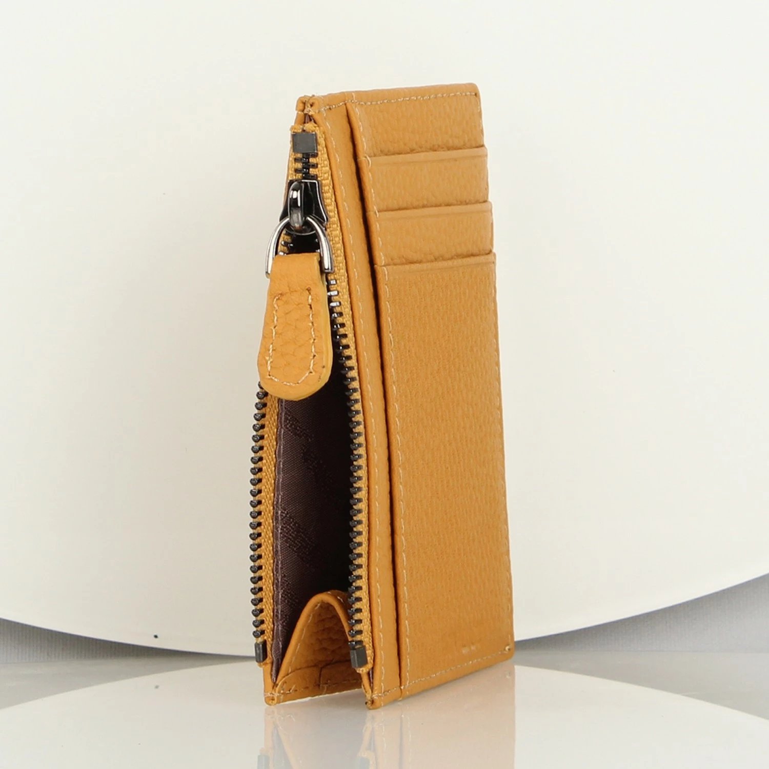 Portofol lëkure, ngjyrë e verdhë, Zoozie Bags, 1043
