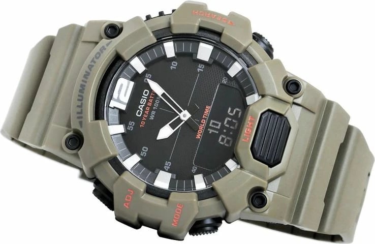 Orë dore për meshkuj CASIO, e zezë