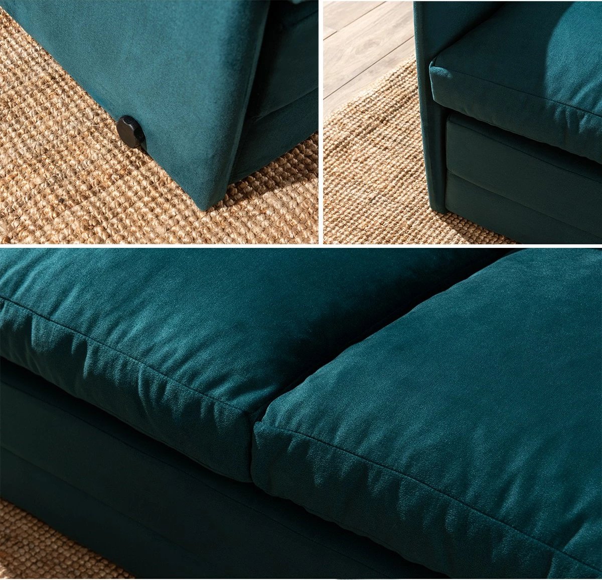 Divan-krevat dy ulës, ngjyrë jeshile petrol, Saga XL, Atelier del Sofa