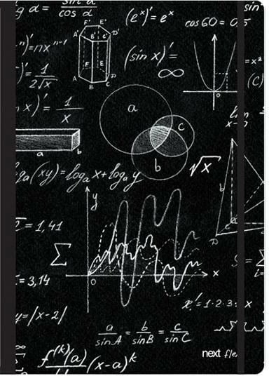 Fletore fleksibile NEXT Trend Mathematics 21x29cm, 2 lëndë, 160 faqe, me gomë