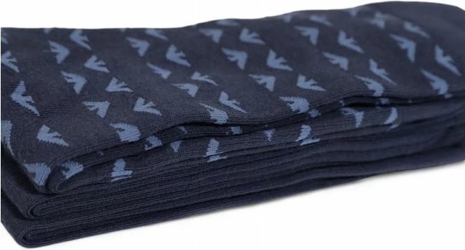 Çorape për meshkuj Emporio Armani, blu, 3 pale