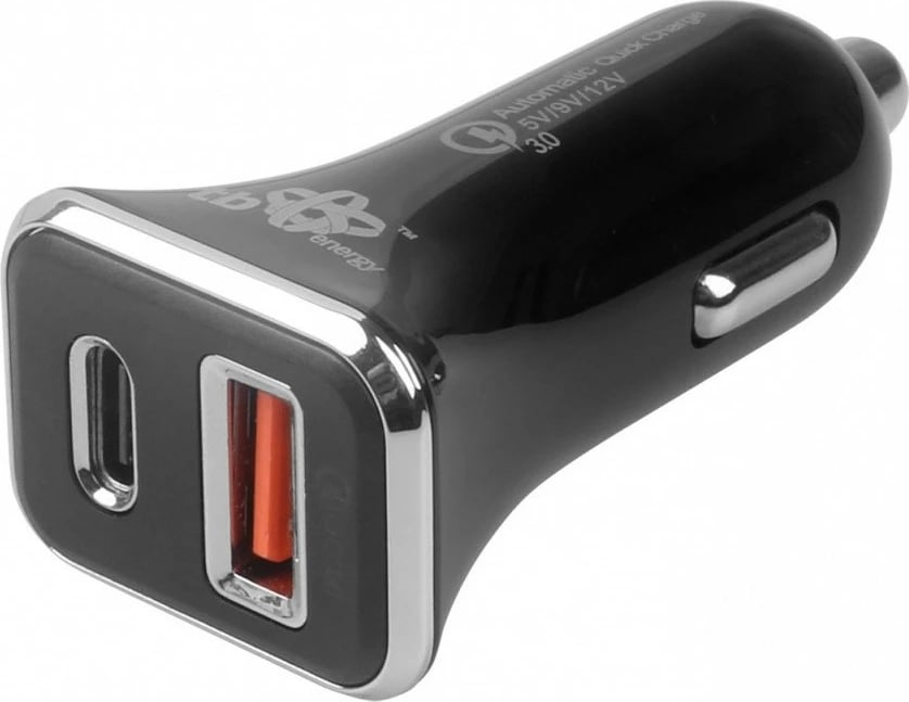 Karikues veture TB ASTBXLU2USBACQC, 2 porta USB (USB-C + USB 3.0), i zi