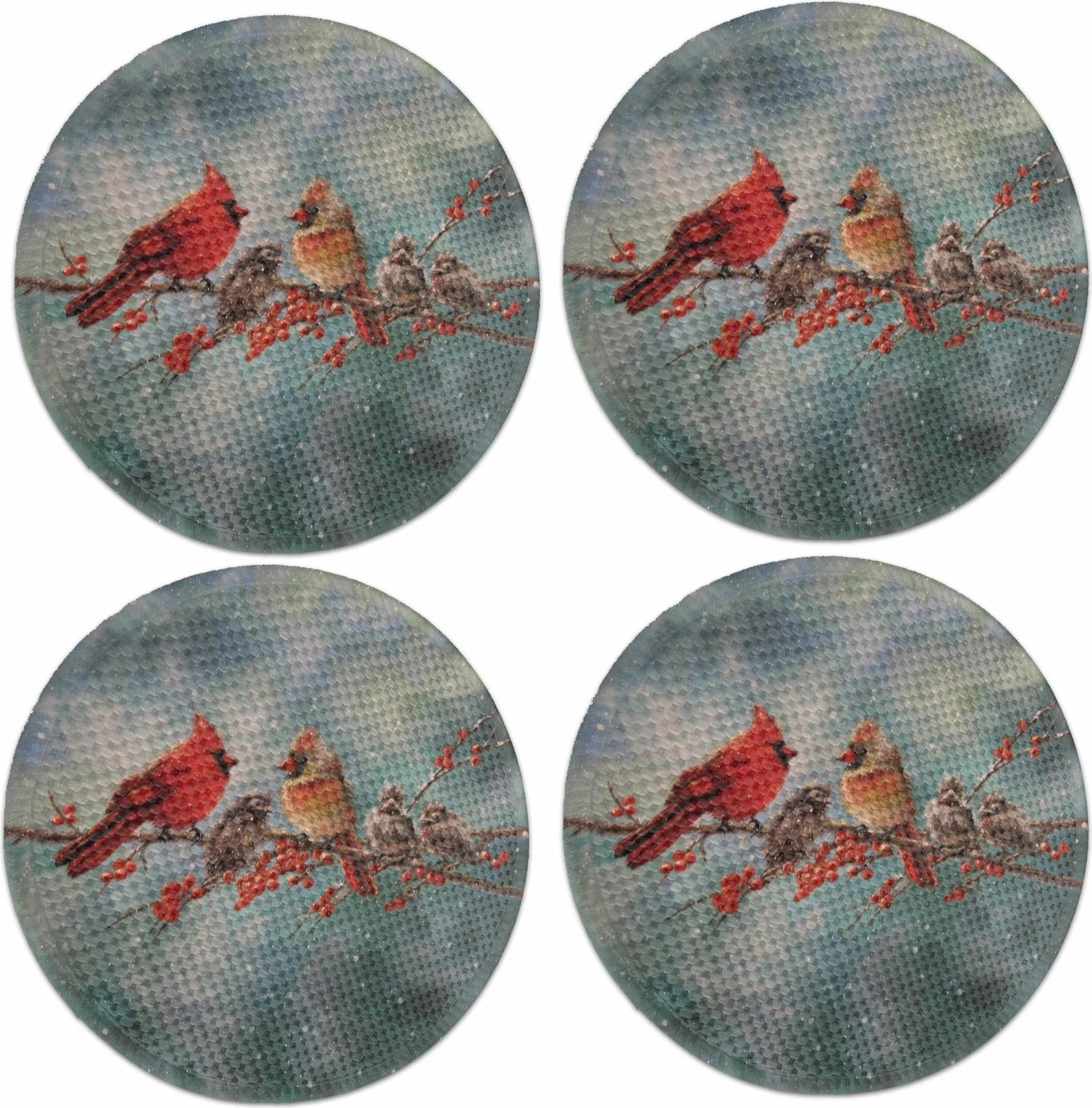 Set nënshtrues tavoline Hermia Concept, shumëngjyrësh, 3051Supla, 37cm, 4 copë