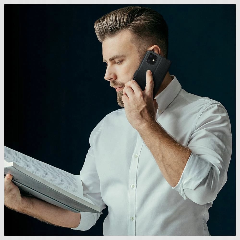 Mbështjellës Tech-Protect Wallet për Samsung Galaxy S23 FE, eko lëkurë, i zi