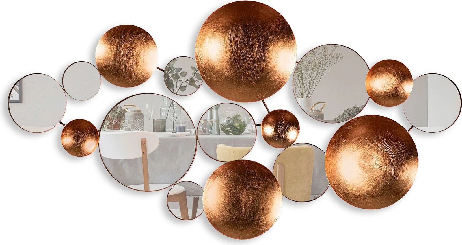 Aksesor dekorativ metalik për mur Wallity, Infinity - 2