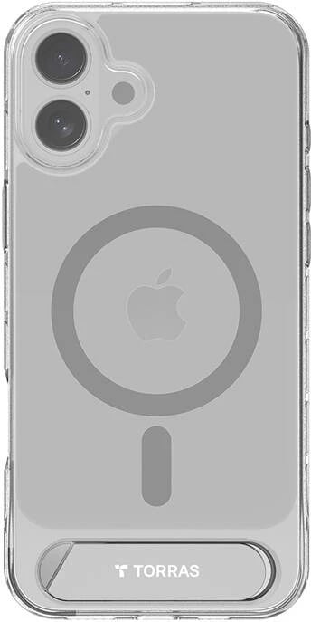 Mbështjellës Torras Pstand për iPhone 16, transparent