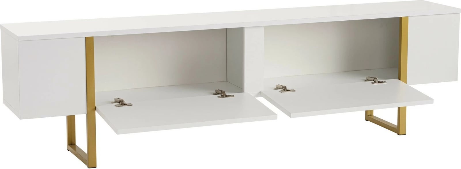 Komodë TV Nordure, Serenity, e bardhë dhe ari