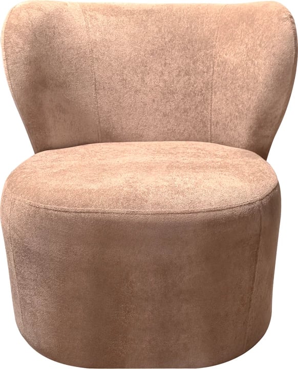 Fotel Veridian, material tekstili, ngjyrë mollë e kalbur, 63x70x66cm