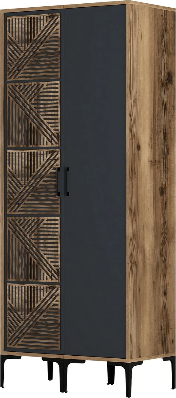 Dollap Skye Decor, Kumsal PS, ngjyrë arre dhe antracit