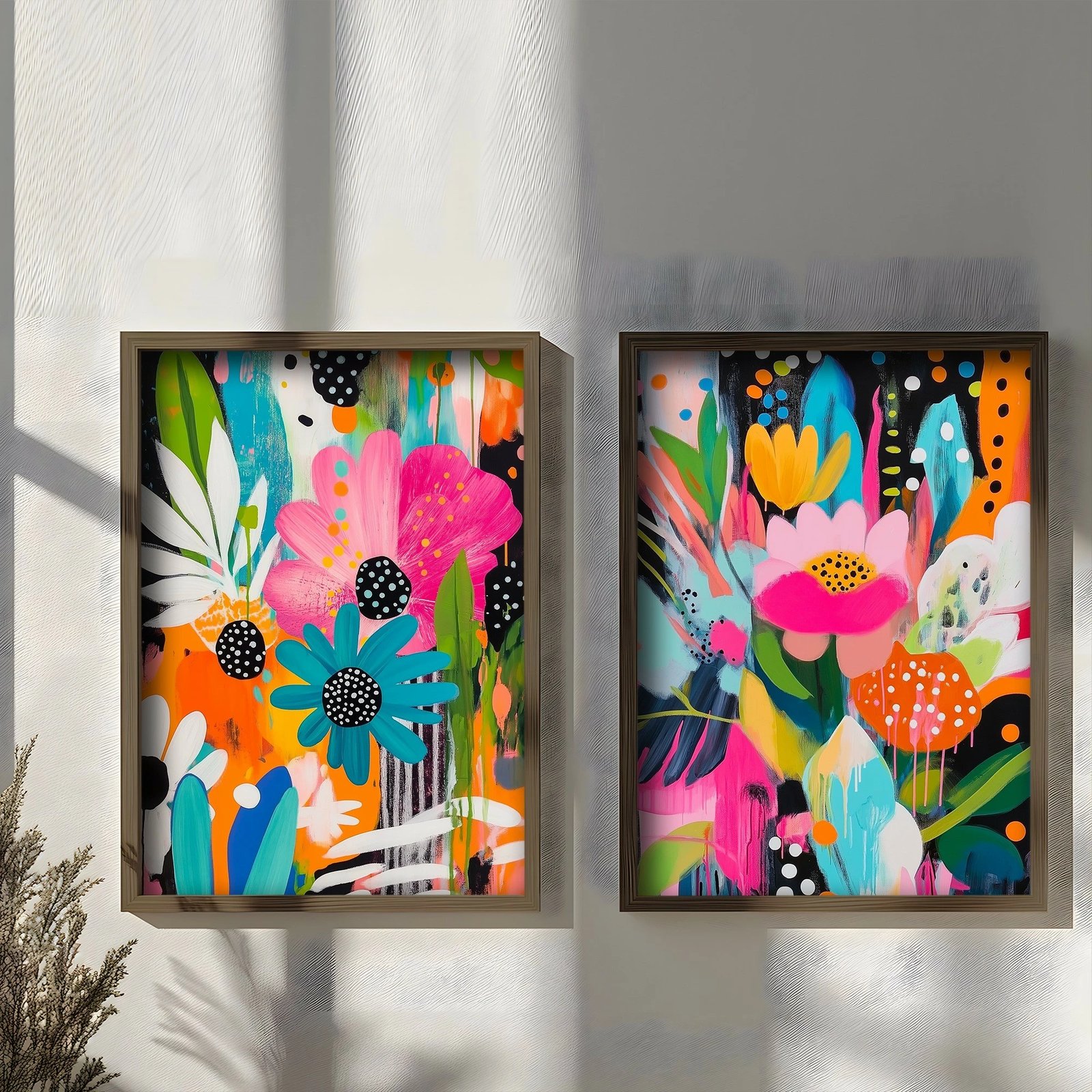 Pikturë dekorative me kornizë MDF (2 copë), Wallity, TUN135