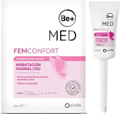 Krem hidratues vaginal BE+ Internal, 8x6ml