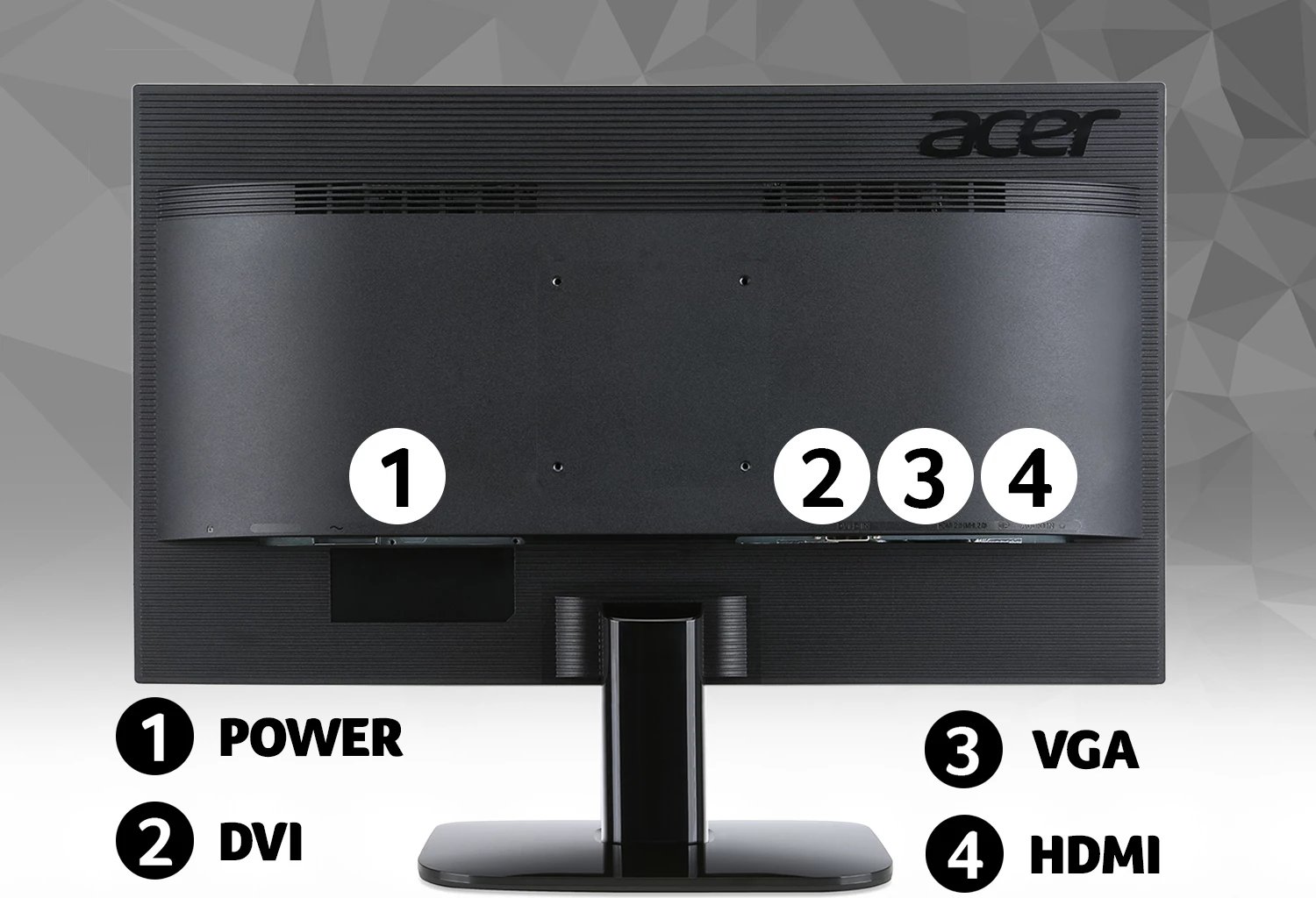 Monitor Acer, KA220HQBID, 21.5", i zi