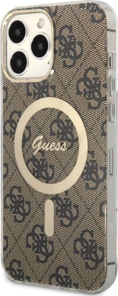 Mbështjellës Guess 4G MagSafe për iPhone 13 Pro Max 6.7", kafe