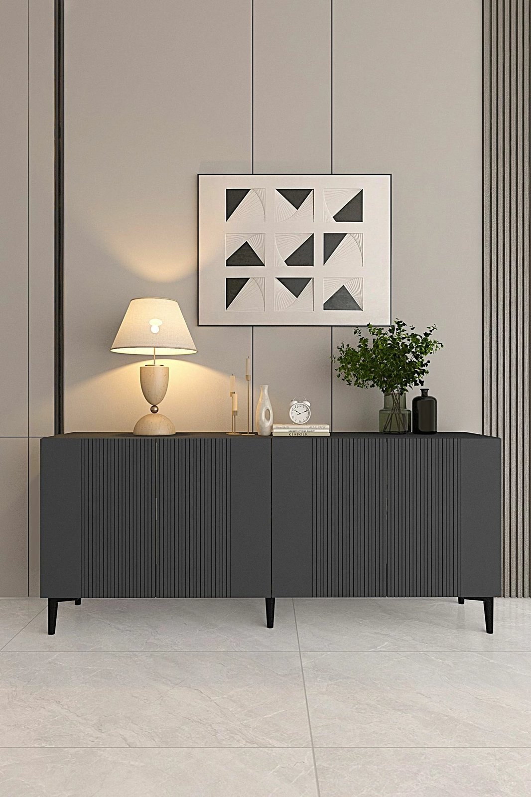 Konsolë Skye Decor, Corsa 150, antracit