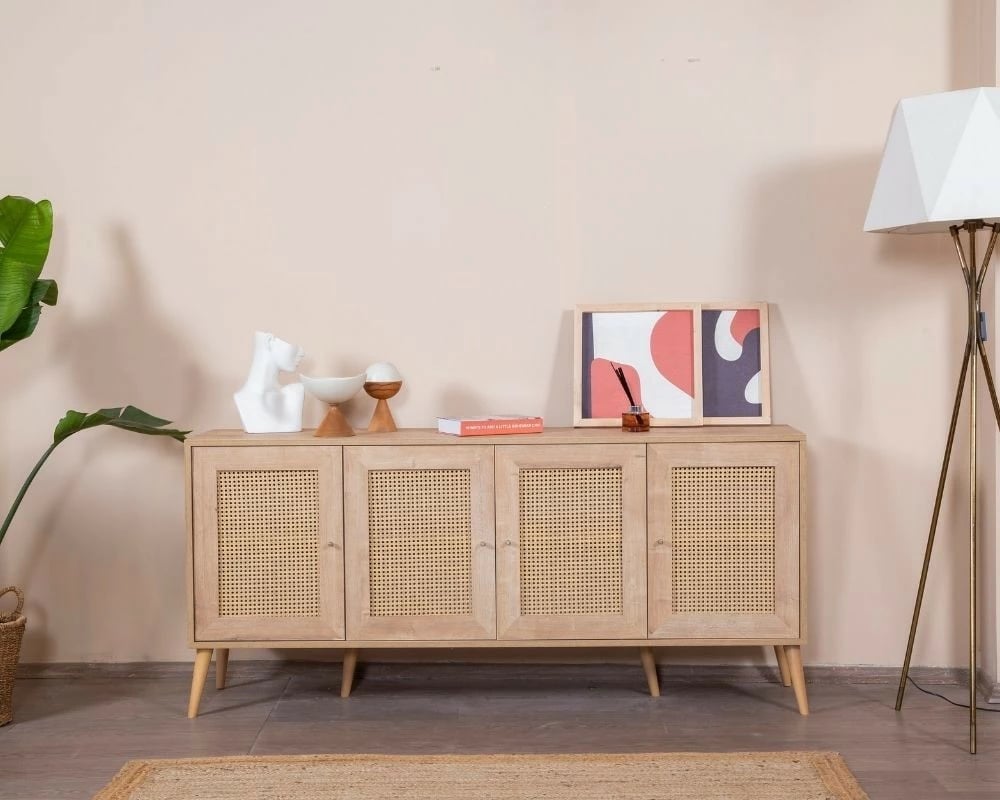 Konsol Calvin, ngjyrë lisi, Skye Decor