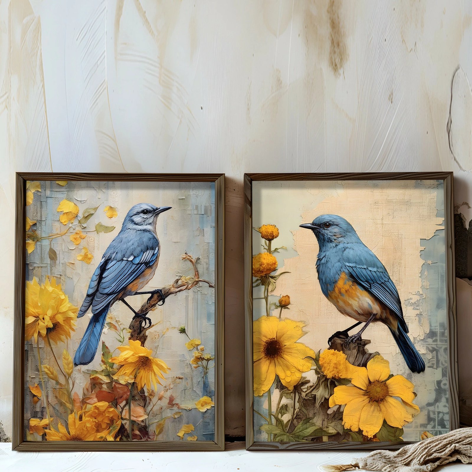 Set pikturash dekorative me kornizë MDF, 2 copë, Wallity, AI204