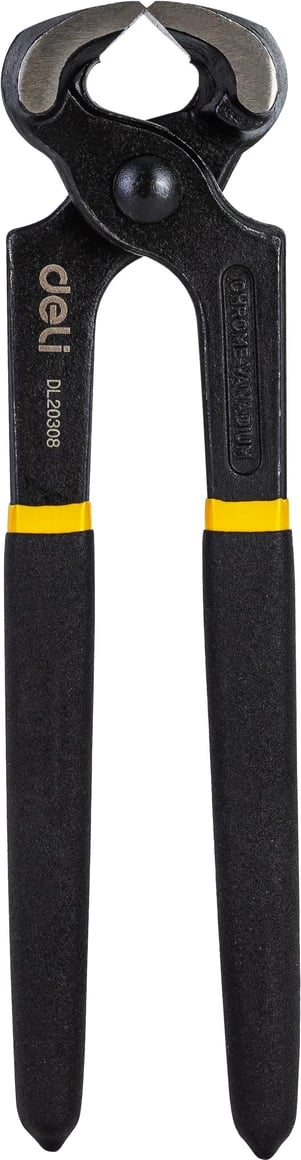 Pincë marangozësh Deli Tools EDL20308, 8", e zezë