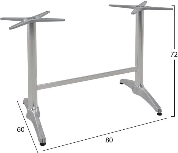 Baza alumini dyfishtë e kryqëzuar 48x48cm FH404