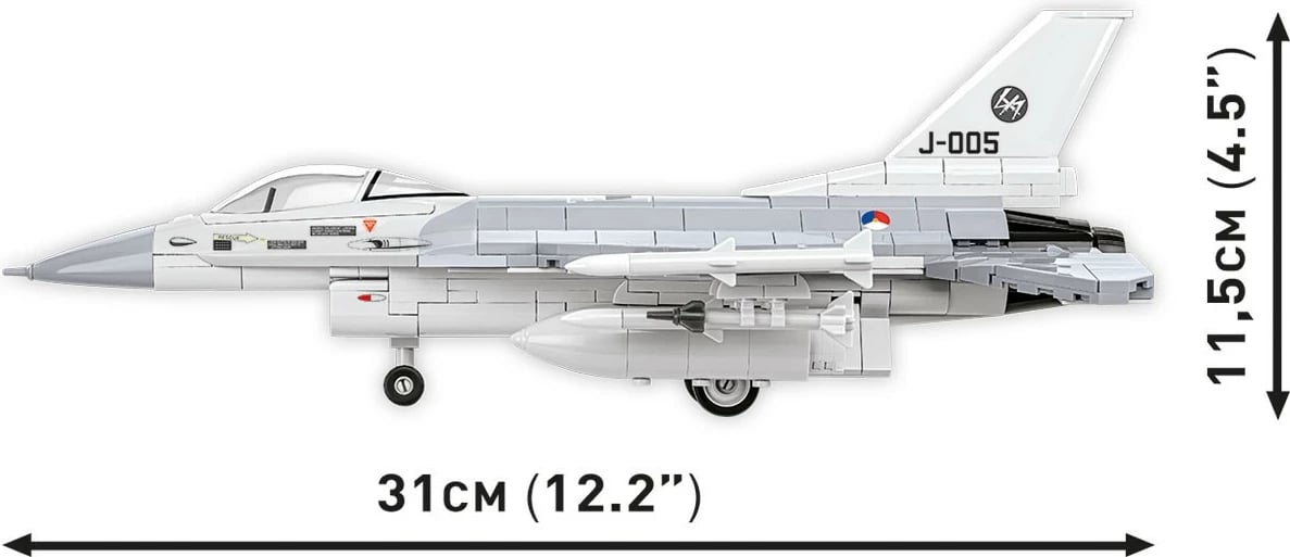 Set ndërtimi Cobi F-16 AM Fighting Falcon, 425 pjesë, gri/bardhë Set ndërtimi Cobi F-16 AM Fighting Falcon, 425 pjesë, gri/bardhë