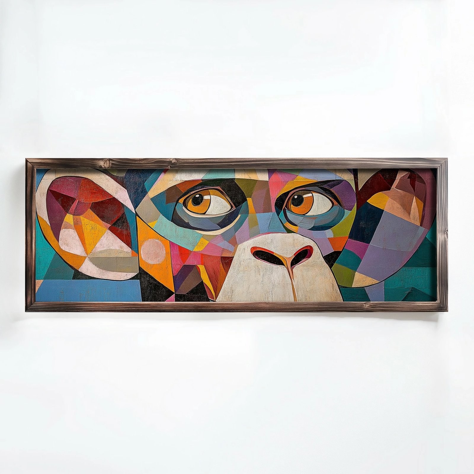 Pikturë dekorative me kornizë MDF, shumëngjyrëshe, Wallity EMR067