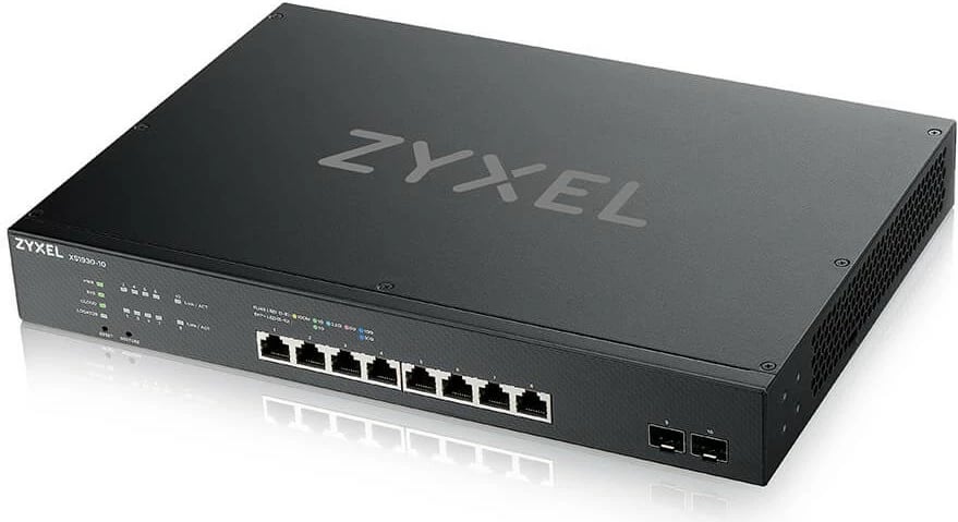 Switch Zyxel XS1930-10-ZZ0101F, Managed, L3, 10G Ethernet, Montim në rack, Ngjyrë e zezë