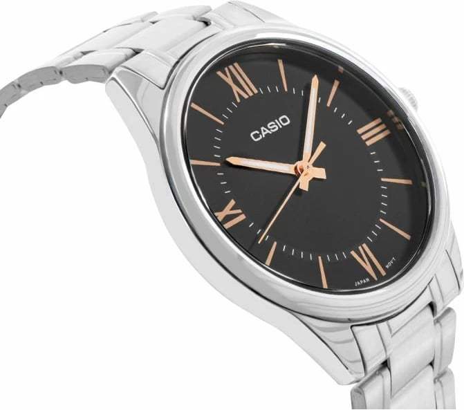 Orë dore për meshkuj CASIO, e zezë