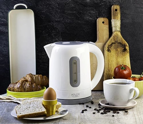 Çajnik elektrik, Adler, AD 1234, 1.7 L, plastikë, i bardhë