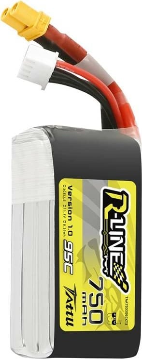 Bateri LiPo Tattu R-Line 750mAh 11.1V 95C 3S1P XT30U-F