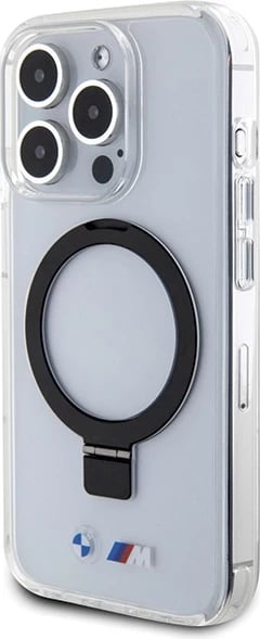 Mbështjellës BMW Ring Stand M Collection MagSafe për iPhone 15 Pro Max, transparent