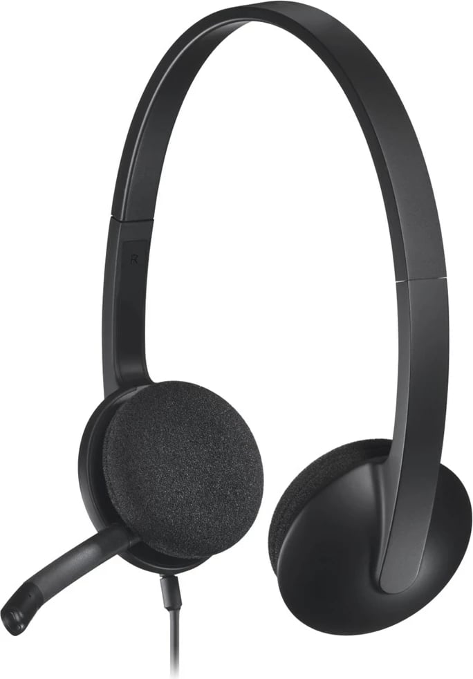 Kufje Logitech H340 me mikrofon, USB, të zeza