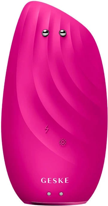 Furçë termike sonike për fytyrë & Face-Lifter 8-në-1 Geske me aplikacion, Magenta