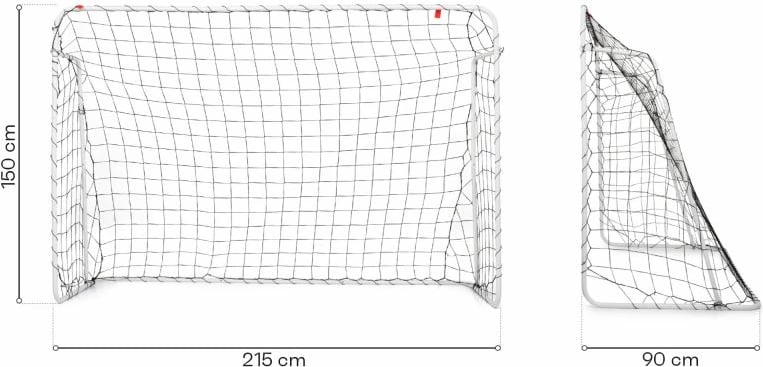 Gol futbolli Meteor, i bardhë Gol futbolli Meteor, i bardhë