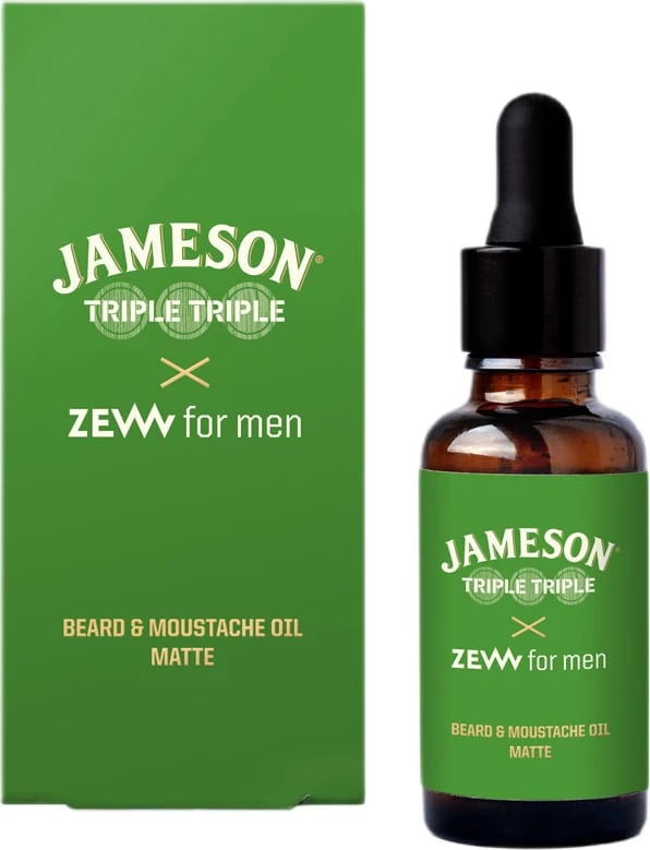 Vaj për mjekër Zew For Men Jameson Triple Triple Matte, për meshkuj, 30ml