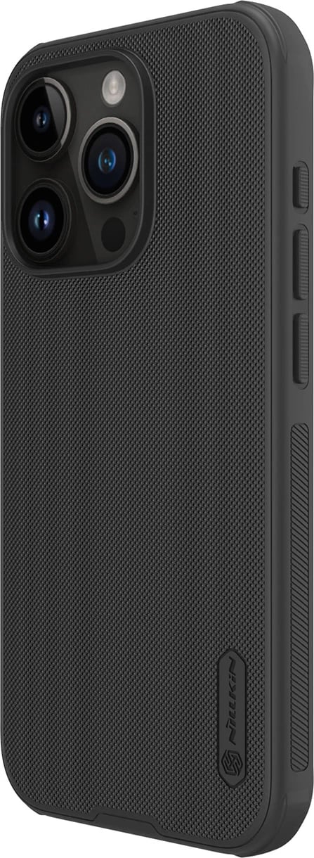 Mbështjellës Nillkin Super Frosted Shield Pro Magnetic për iPhone 15 Pro Max, i zi