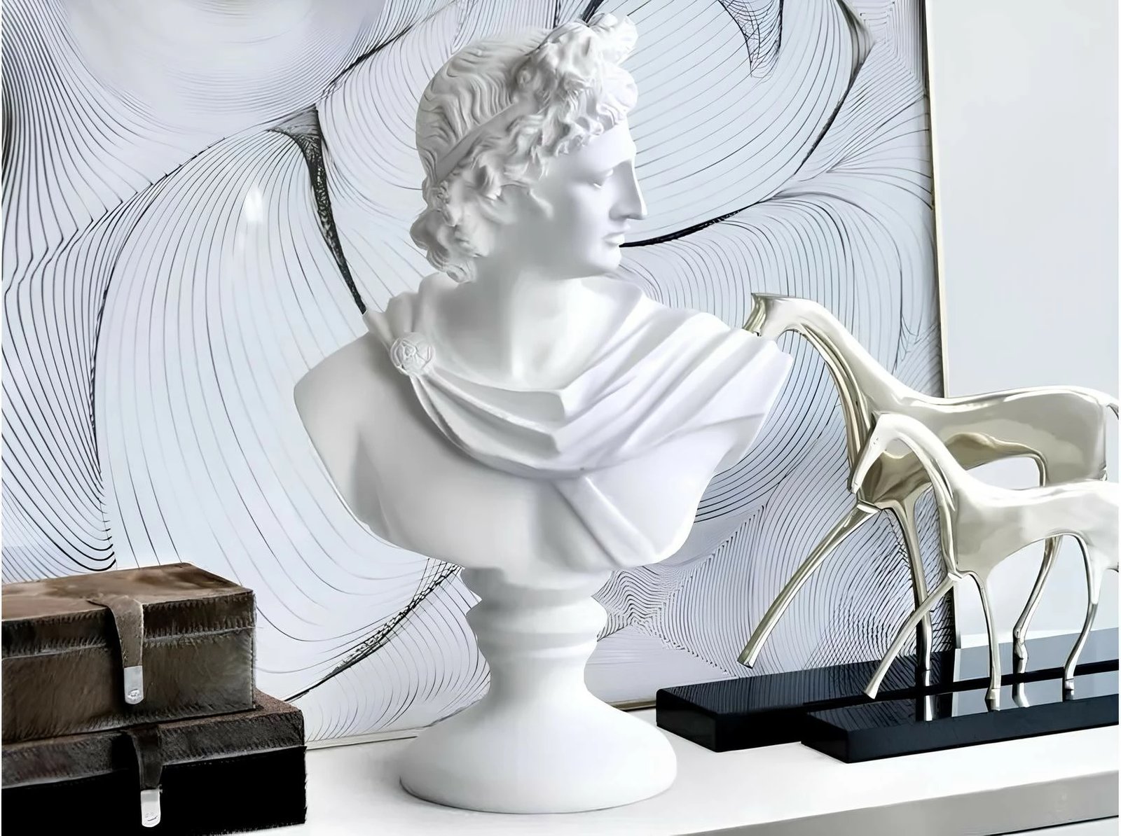 Objekt dekorativ Evila Originals, i bardhë, CY0388