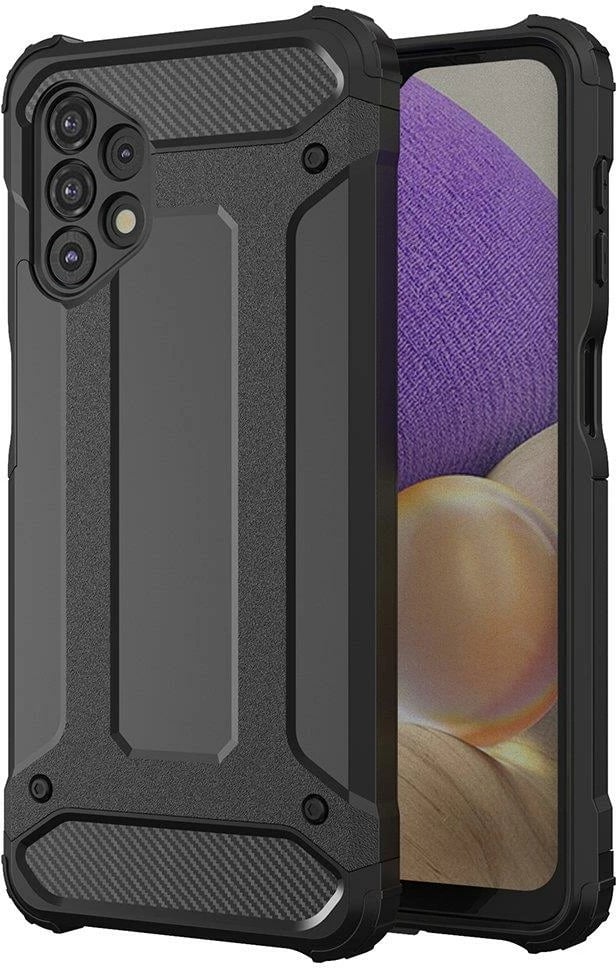Mbështjellës Hurtel Hybrid Armor për Samsung Galaxy A73, i zi