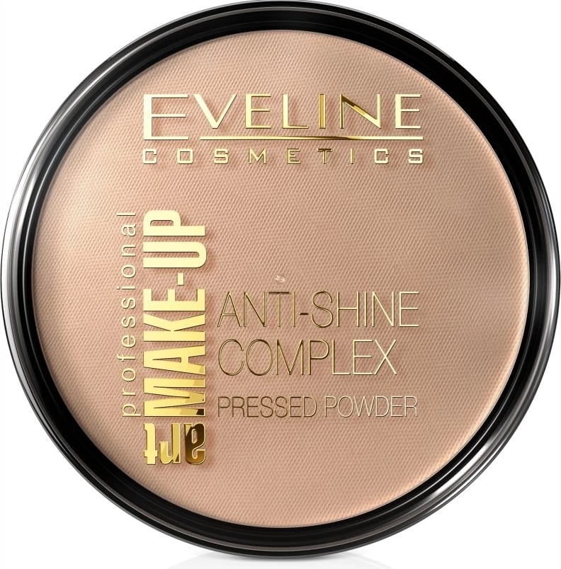 Pluhur i presuar Eveline Cosmetics Art Make-Up Anti-Shine Complex 35 Golden Beige 14g