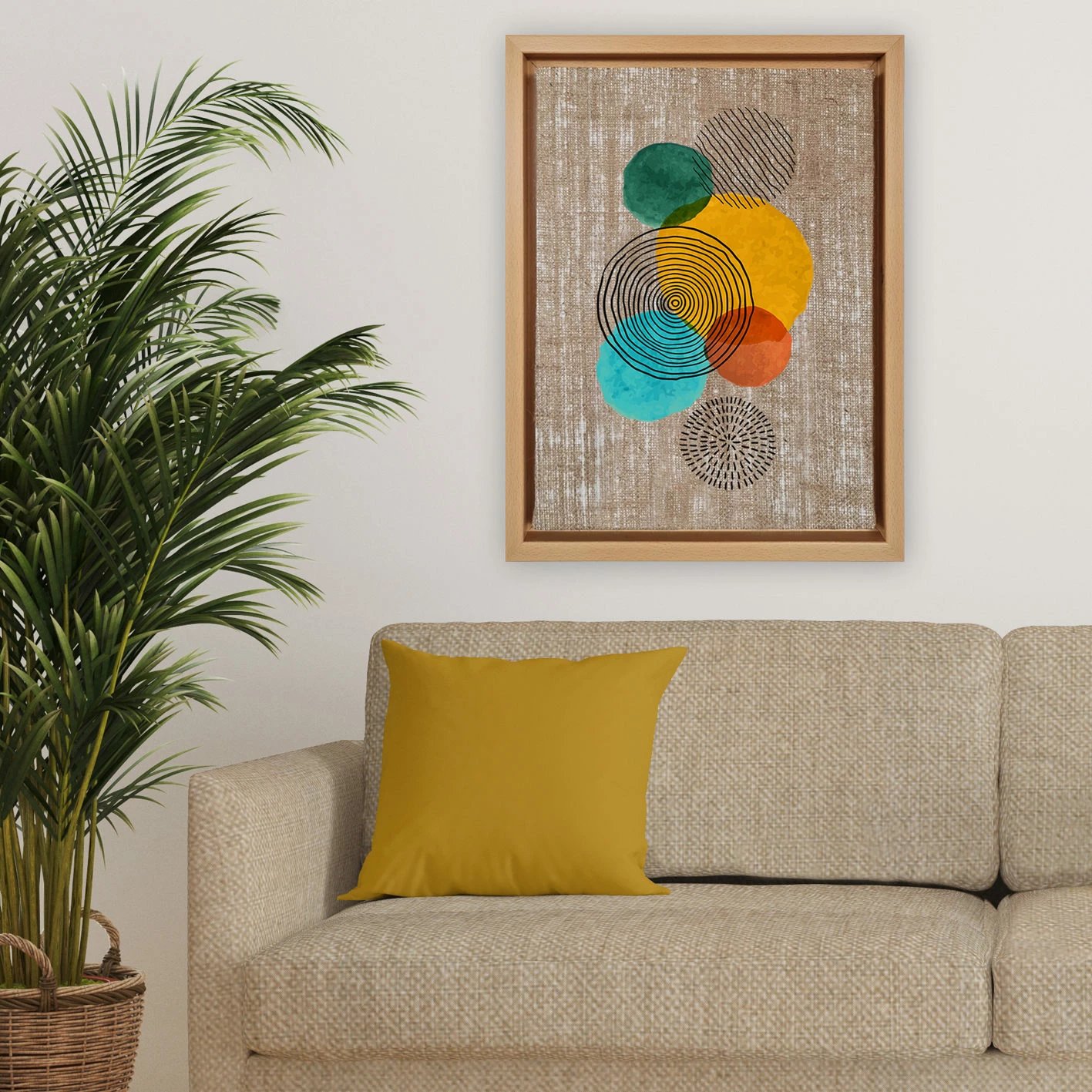 Pikturë dekorative në kanavacë, shumëngjyrëshe, Wallity, LNJ219362251112, 96x136cm