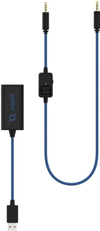 Kufje AQIRYS Sirius Pro 7.1, me mikrofon të ndashëm, Bluetooth, USB, 3.5mm, e zezë