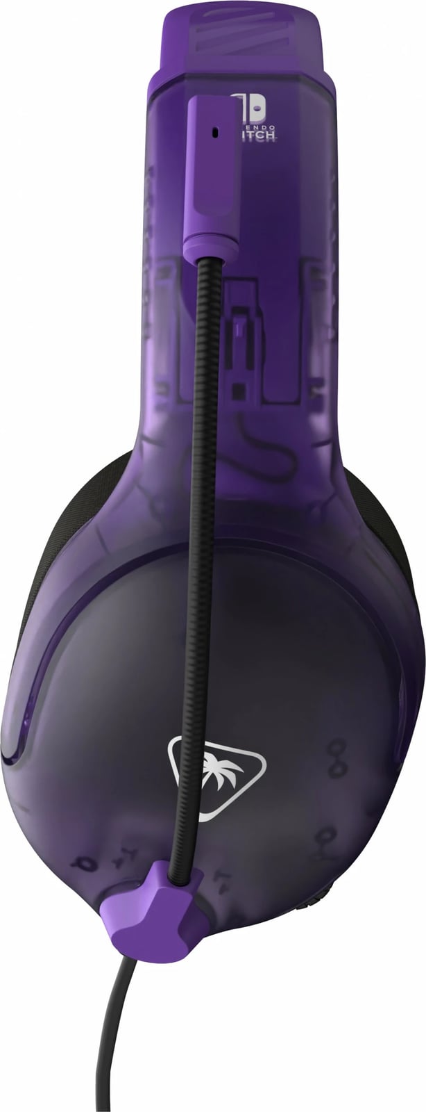 Kufje Turtle Beach Airlite Fit NS Ghost Lila, me mikrofon, për gaming, 3.5mm, e zezë/vjollcë
